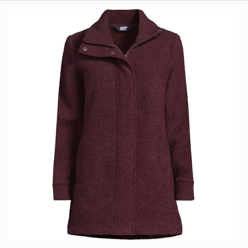 Lands End Boucle Coat